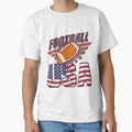 American Football Usa America Sport T-Shirt - Custom Art Print Unisex - T-Shirt, Sweatshirt, Hoodie