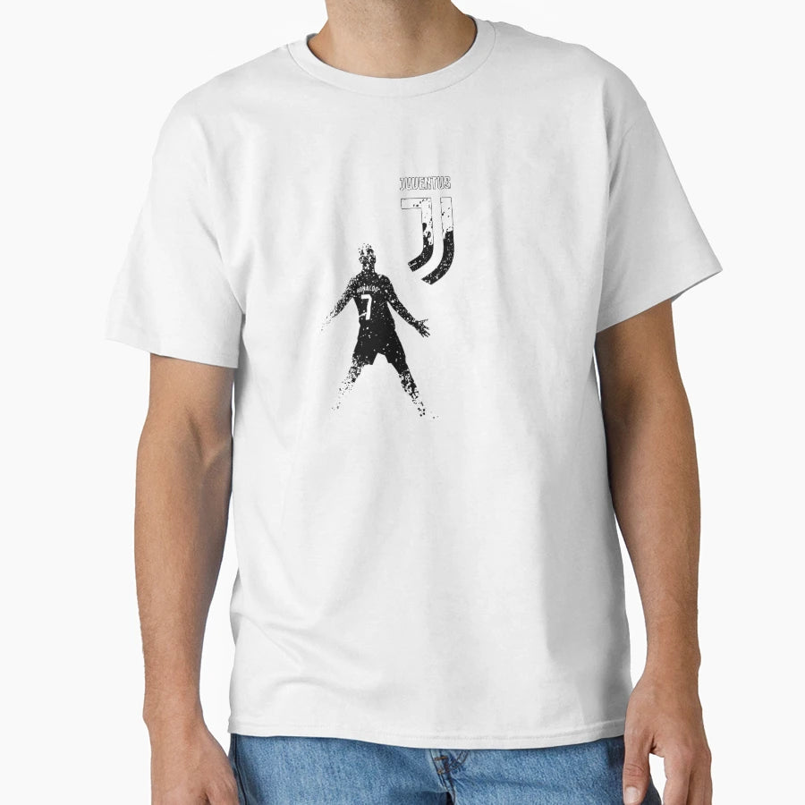 Football Art Juventus And Ronaldo Fans T-Shirt - Trendy Graphic Unisex - T-Shirt, Sweatshirt, Hoodie