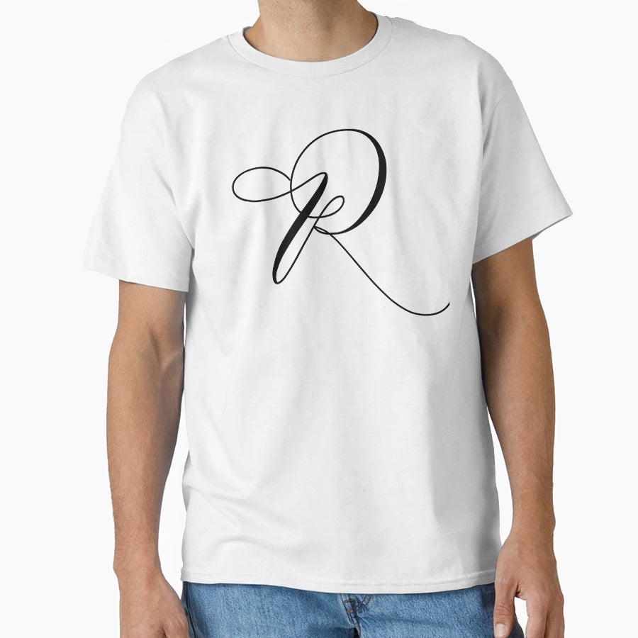 Calligraphy Capital Letter R T-Shirt - Streetwear Style Men Women - T-Shirt, Sweatshirt, Hoodie