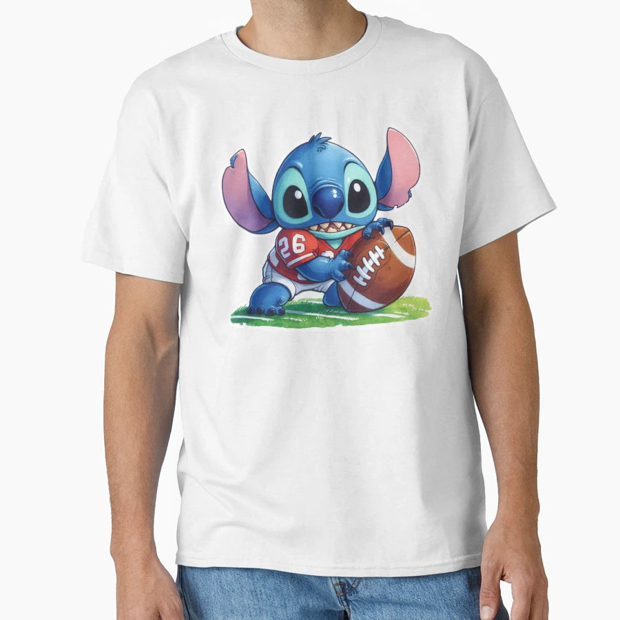 Stitch American Football T-Shirt - Aesthetic Graphic Men Women - T-Shirt, Sweatshirt, Hoodie