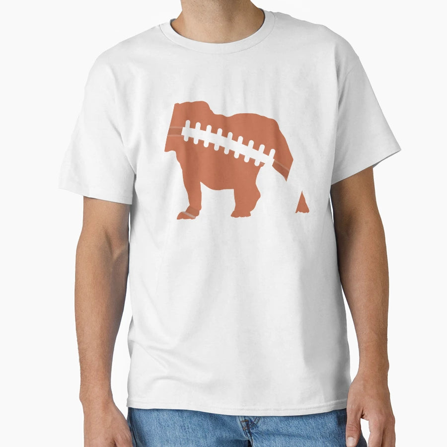 Football Bulldog T-Shirt - Fun Novelty Design Unisex - T-Shirt, Sweatshirt, Hoodie