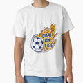 Goal Fire Dynamic Soccer Ball Flames T-Shirt - Trendy Graphic Men Women - T-Shirt, Sweatshirt, Hoodie