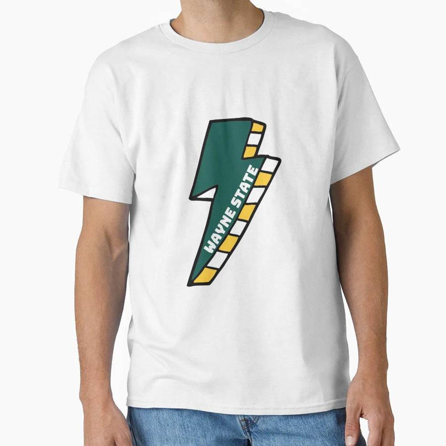 Wayne State University Lightning Bolt T-Shirt - Minimalist Print Unisex - T-Shirt, Sweatshirt, Hoodie