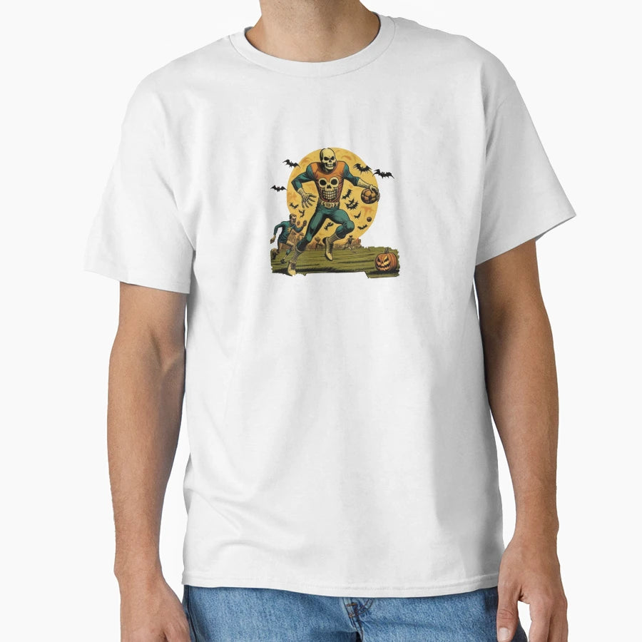 Halloween Football T-Shirt - Casual Everyday Wear Unisex - T-Shirt, Sweatshirt, Hoodie