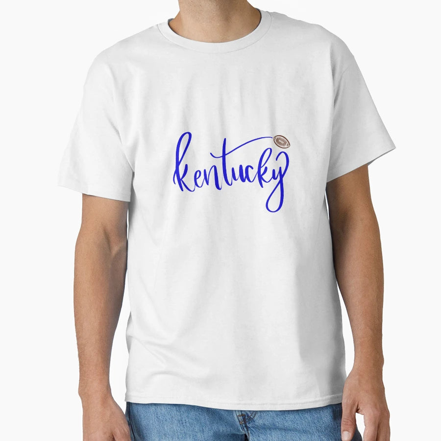 Kentucky Football Lettering T-Shirt - Minimalist Print Men Women - T-Shirt, Sweatshirt, Hoodie