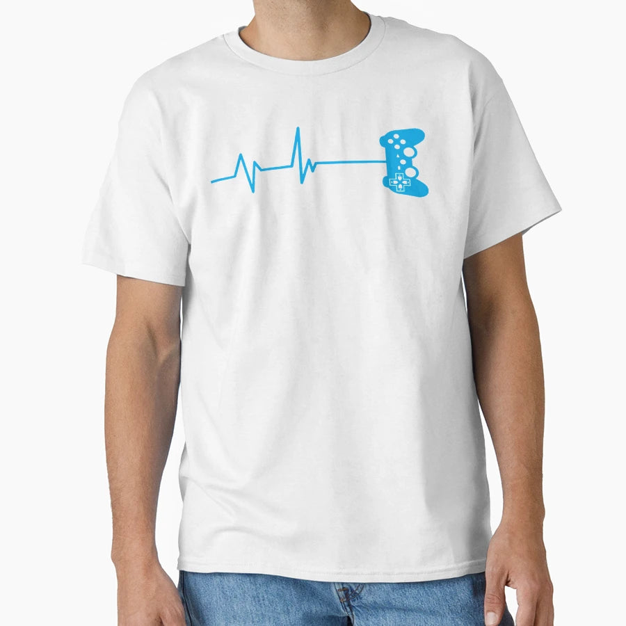 Heartbeat Gamer T-Shirt - Custom Art Print for Adults - T-Shirt, Sweatshirt, Hoodie