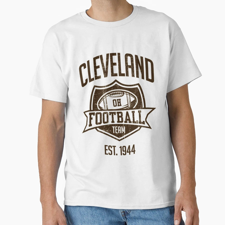 Cleveland Football Team Inspired T-Shirt - Minimalist Print for Adults - T-Shirt, Sweatshirt, Hoodie