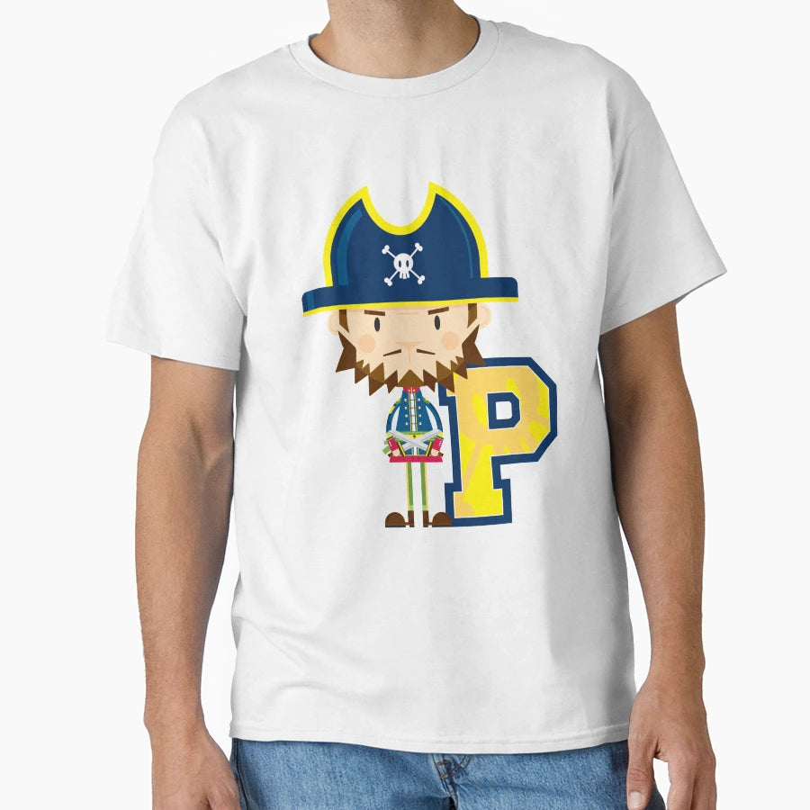 P Is Pirate Educational Illustration T-Shirt - Streetwear Style for Adults - T-Shirt, Sweatshirt, Hoodie