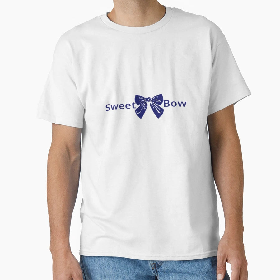 Sweet Bow Blue Ribbon Kawaii Chic T-Shirt - Novelty Apparel Men Women - T-Shirt, Sweatshirt, Hoodie