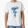 Blue Thunderstorm Lightning Bolt T-Shirt - Aesthetic Graphic Men Women - T-Shirt, Sweatshirt, Hoodie