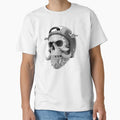 Skull Beard Dark Mechanic Piston Car T-Shirt - Streetwear Style for Adults - T-Shirt, Sweatshirt, Hoodie