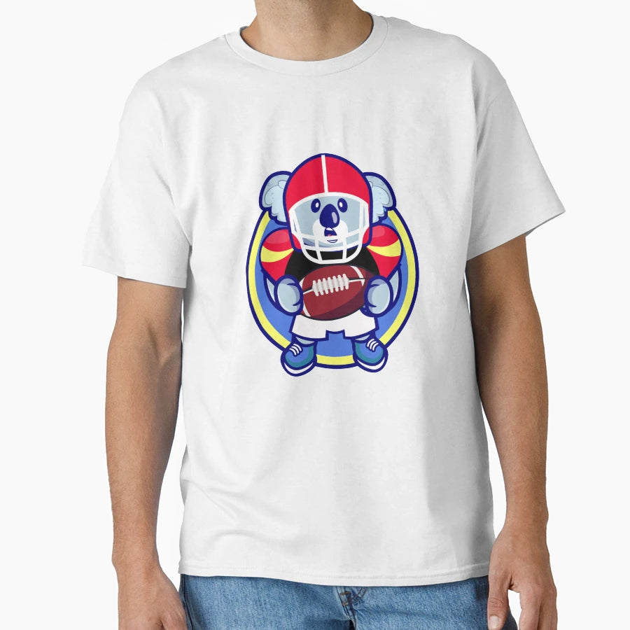 American Football Koala I Funny T-Shirt - Aesthetic Graphic for Adults - T-Shirt, Sweatshirt, Hoodie