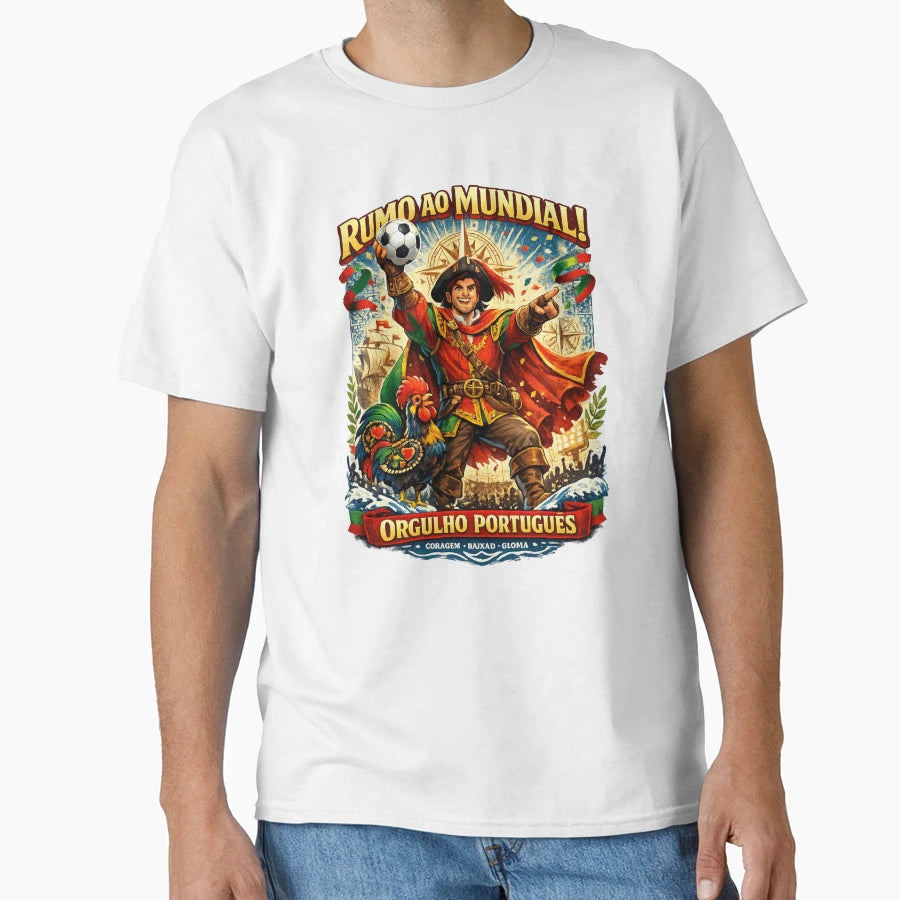 Portugal World Cup Pride Football Fan T-Shirt - Custom Art Print Men Women - T-Shirt, Sweatshirt, Hoodie