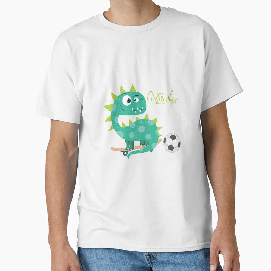 Soccer Dinosaur Gift T-Shirt - Novelty Apparel Unisex - T-Shirt, Sweatshirt, Hoodie