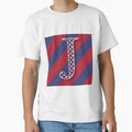 Letter J Americana Old Glory Red T-Shirt - Casual Everyday Wear Men Women - T-Shirt, Sweatshirt, Hoodie