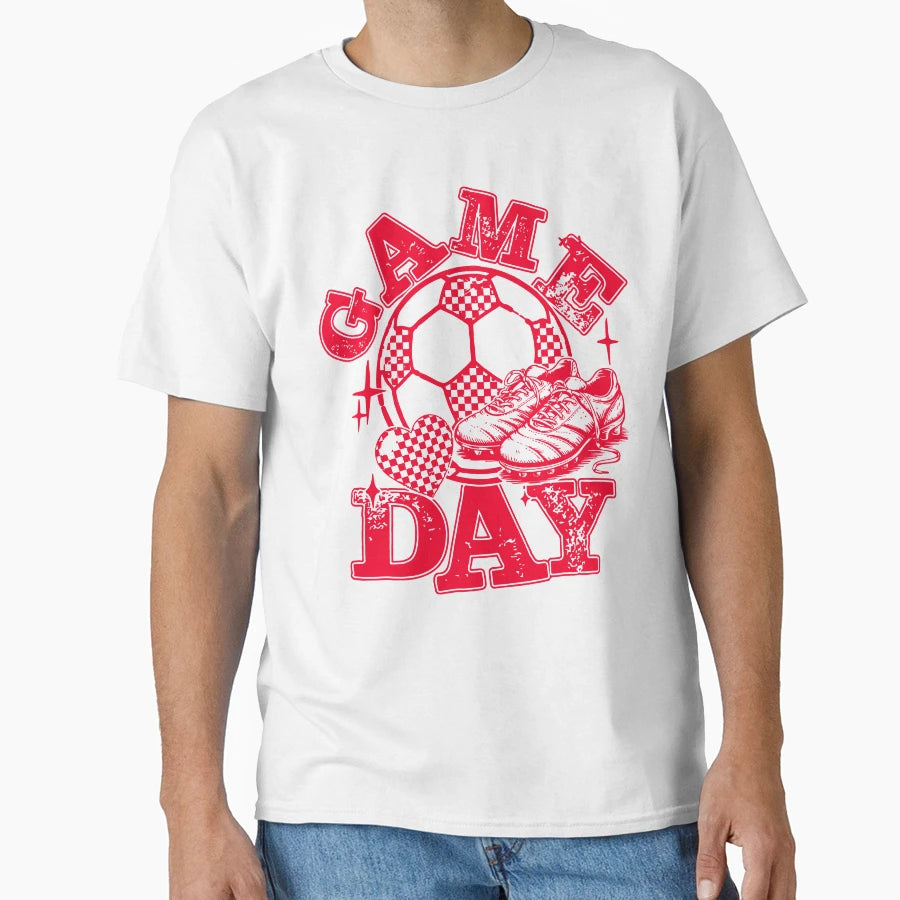 Game Day Soccer Varsity Sports Spirit T-Shirt - Custom Art Print Unisex - T-Shirt, Sweatshirt, Hoodie