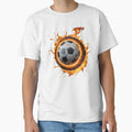 Competitive Spirit Football Ball Fire T-Shirt - Novelty Apparel Unisex - T-Shirt, Sweatshirt, Hoodie