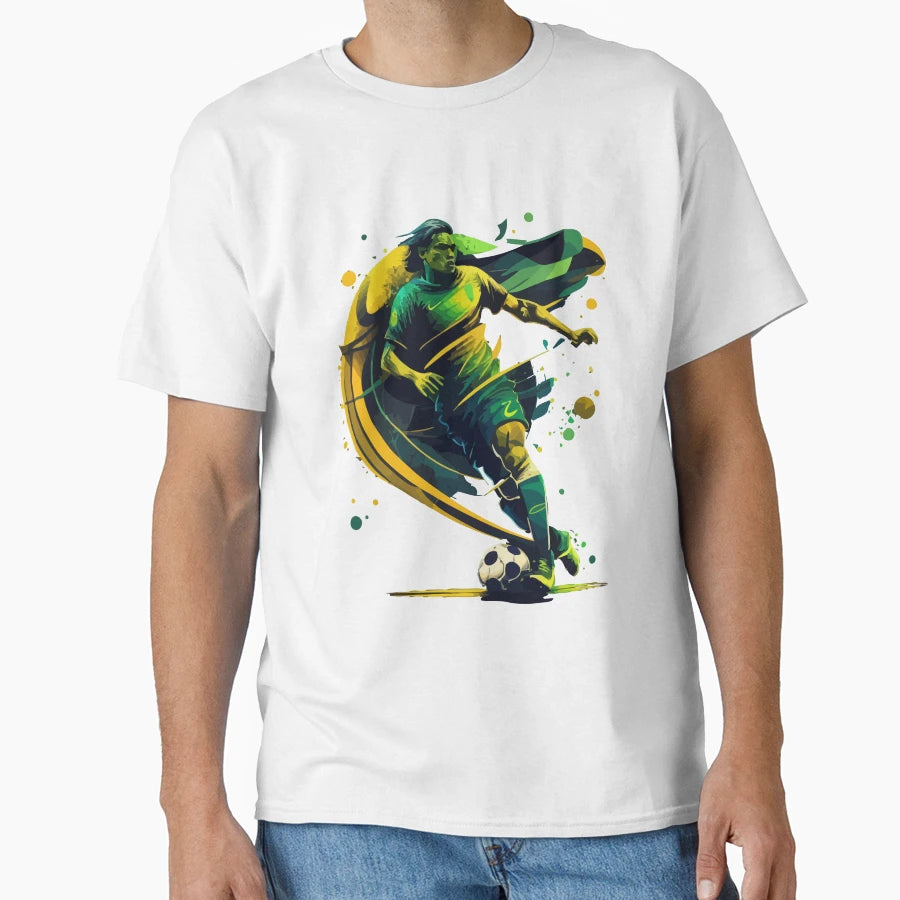 Brazil Soccer Quality Art T-Shirt - Custom Art Print Unisex - T-Shirt, Sweatshirt, Hoodie