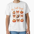 Coquette Bows And Football Its Fall Yall T-Shirt - Trendy Graphic Unisex - T-Shirt, Sweatshirt, Hoodie