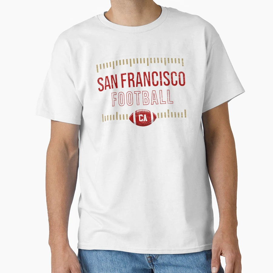 San Francisco Football Game Day T-Shirt - Aesthetic Graphic for Adults - T-Shirt, Sweatshirt, Hoodie