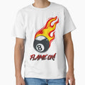 Flame Billiards Eight Ball T-Shirt - Fun Novelty Design for Adults - T-Shirt, Sweatshirt, Hoodie