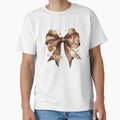 Girly Football Bow Daisies T-Shirt - Unique Graphic for Adults - T-Shirt, Sweatshirt, Hoodie