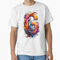 Letter G Detailed Typography T-Shirt - Aesthetic Graphic Unisex - T-Shirt, Sweatshirt, Hoodie