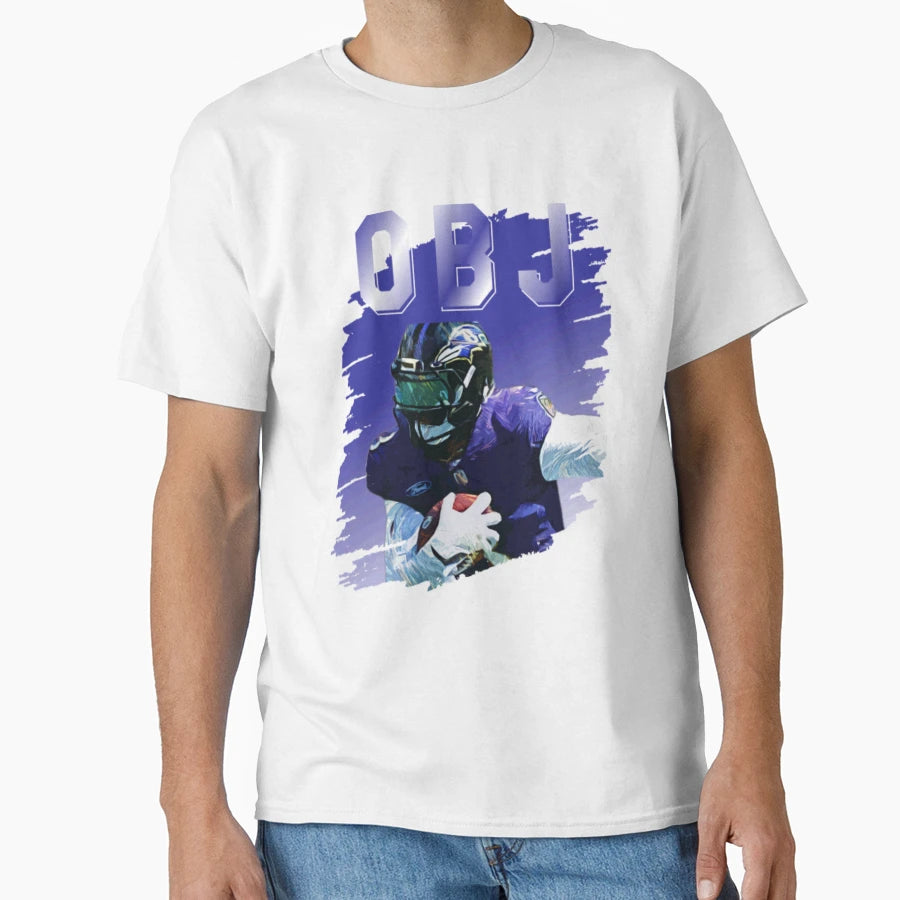 Odell Beckham Jr 90S Bootleg Obj T-Shirt - Fun Novelty Design for Adults - T-Shirt, Sweatshirt, Hoodie