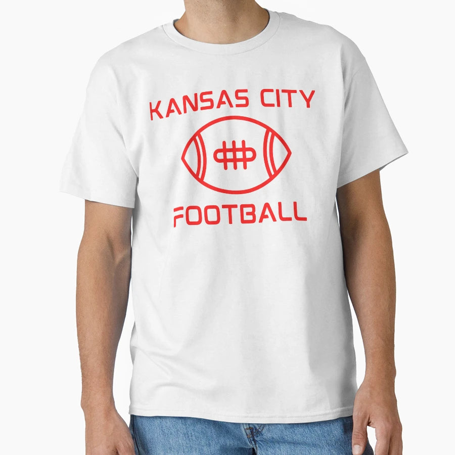 Kansas City Football T-Shirt - Custom Art Print Men Women - T-Shirt, Sweatshirt, Hoodie