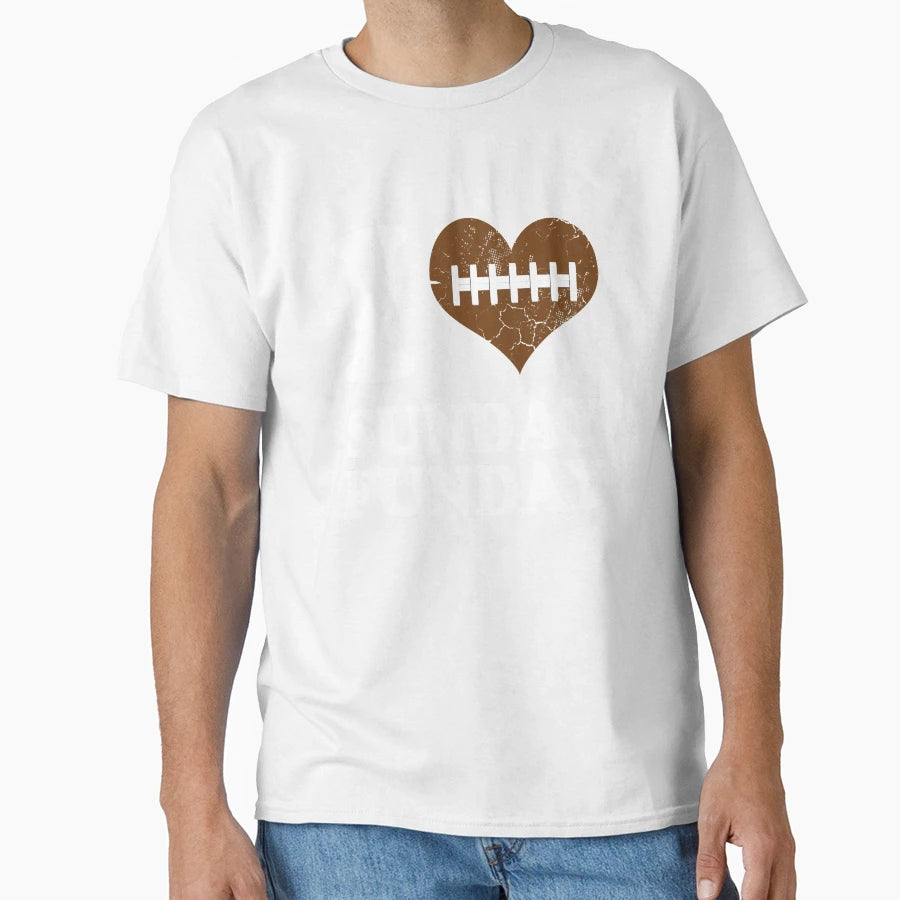I Love Sunday Funday Football T-Shirt - Graphic Print Unisex - T-Shirt, Sweatshirt, Hoodie