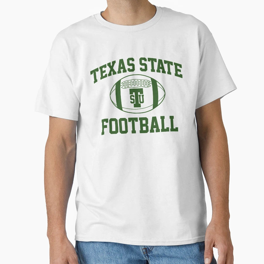 Texas State Football T-Shirt - Graphic Print Men Women - T-Shirt, Sweatshirt, Hoodie