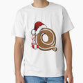 Santa Gingerbread Letter Q Cookie T-Shirt - Unique Graphic for Adults - T-Shirt, Sweatshirt, Hoodie