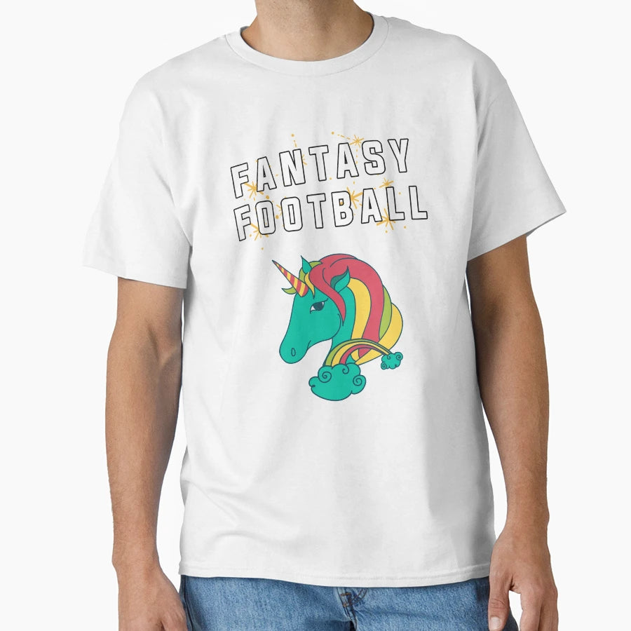 Fantasy Football Magic Unicorn T-Shirt - Unique Graphic Unisex - T-Shirt, Sweatshirt, Hoodie