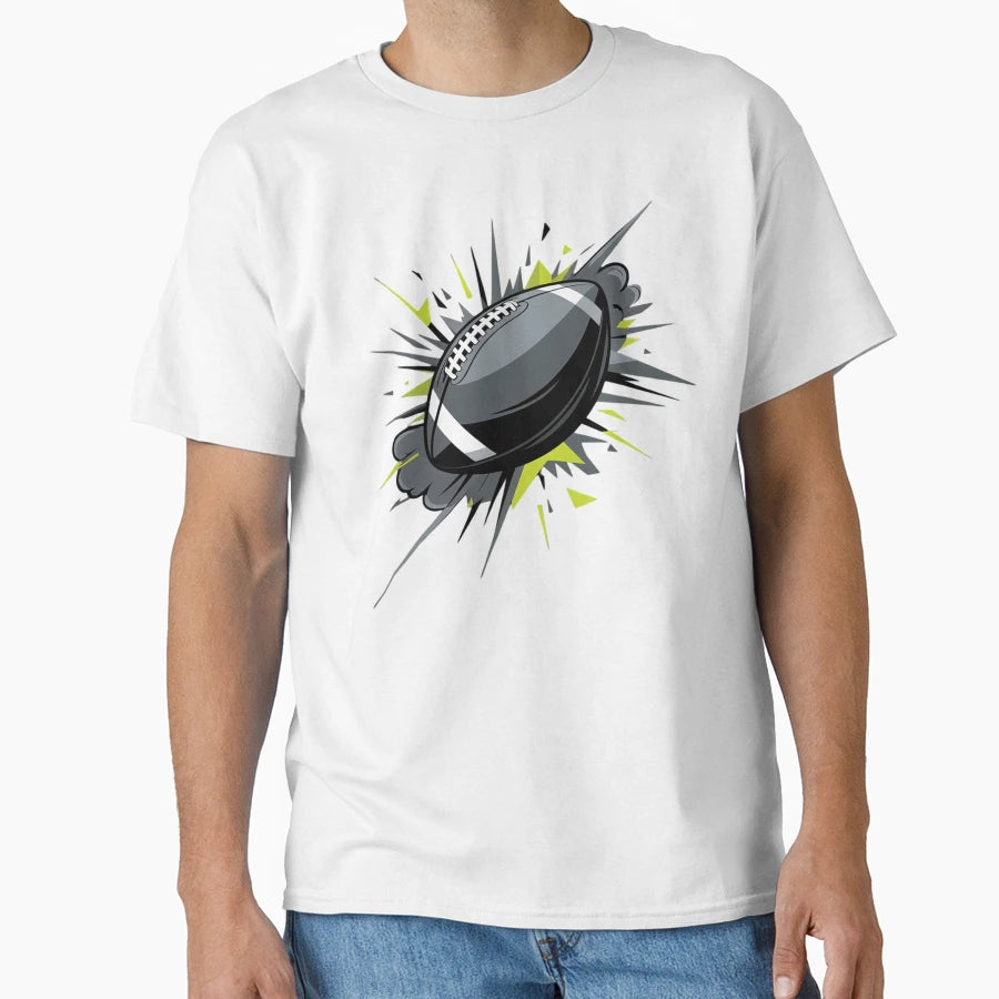 American Football Minimal T-Shirt - Minimalist Print Men Women - T-Shirt, Sweatshirt, Hoodie