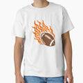 Flaming Football High Speed Sports T-Shirt - Streetwear Style for Adults - T-Shirt, Sweatshirt, Hoodie