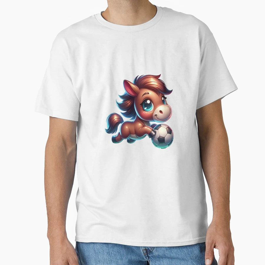 Sporty Sam Pony T-Shirt - Minimalist Print Men Women - T-Shirt, Sweatshirt, Hoodie