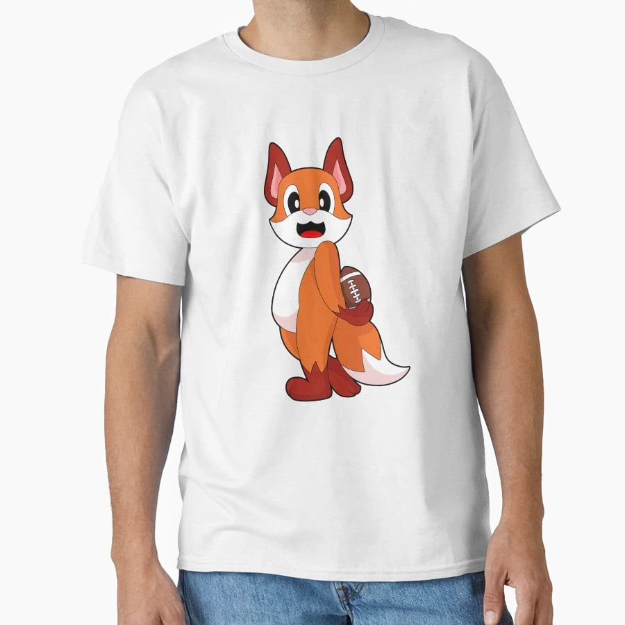 Fox American Football T-Shirt - Streetwear Style for Adults - T-Shirt, Sweatshirt, Hoodie