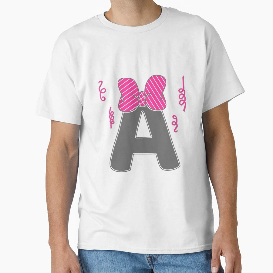 Bows Streamers Monogram T-Shirt - Minimalist Print Men Women - T-Shirt, Sweatshirt, Hoodie