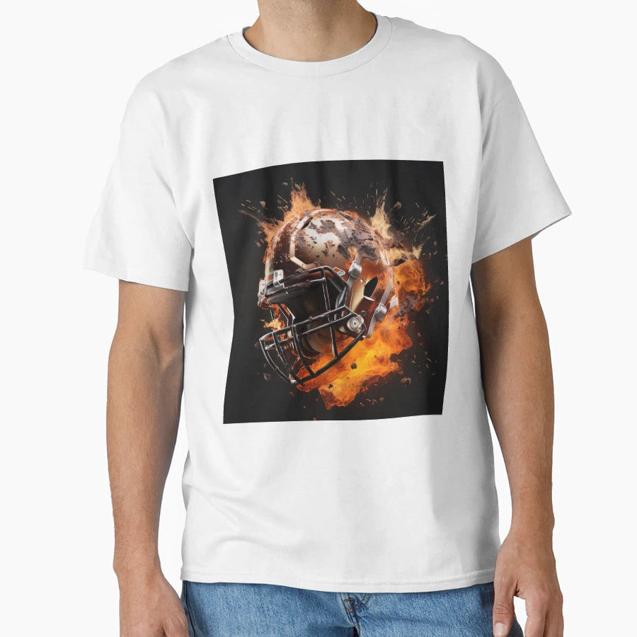 Exploding Football Helmet T-Shirt - Streetwear Style Men Women - T-Shirt, Sweatshirt, Hoodie