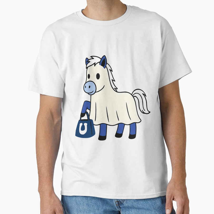 Indianapolis Colts Ghost T-Shirt - Novelty Apparel Unisex - T-Shirt, Sweatshirt, Hoodie