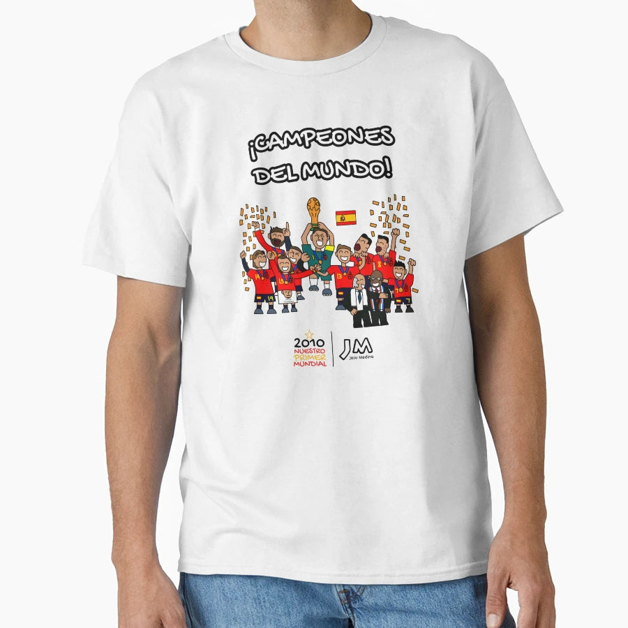 World Champions 2010 Spain T-Shirt - Casual Everyday Wear Men Women - T-Shirt, Sweatshirt, Hoodie