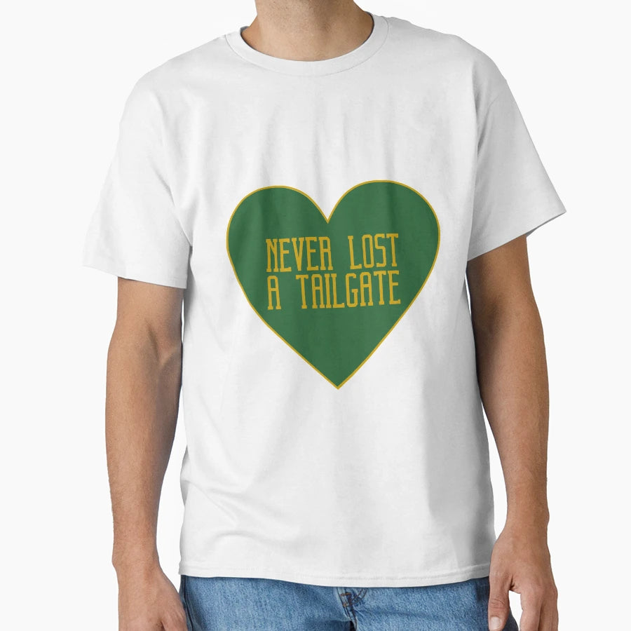 Never Lost Tailgate Heart T-Shirt - Casual Everyday Wear Unisex - T-Shirt, Sweatshirt, Hoodie