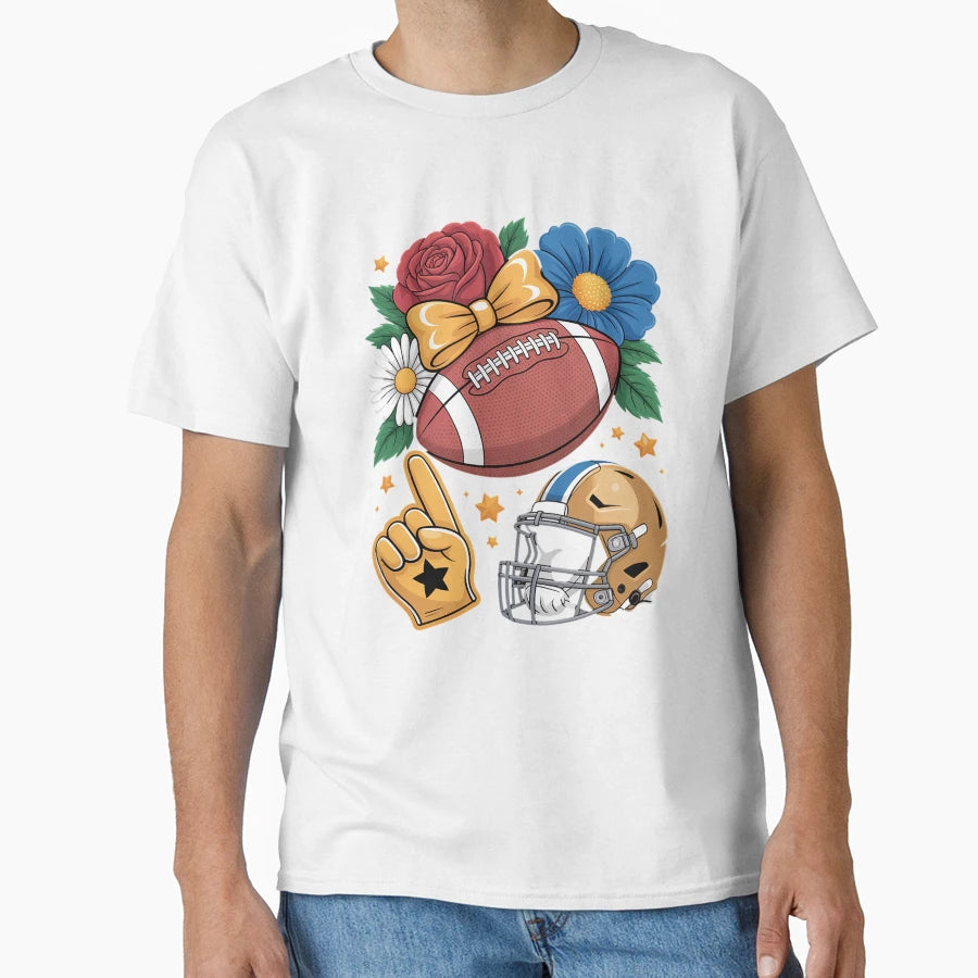 Football Game Day Fall Vibes Touchdown T-Shirt - Trendy Graphic for Adults - T-Shirt, Sweatshirt, Hoodie