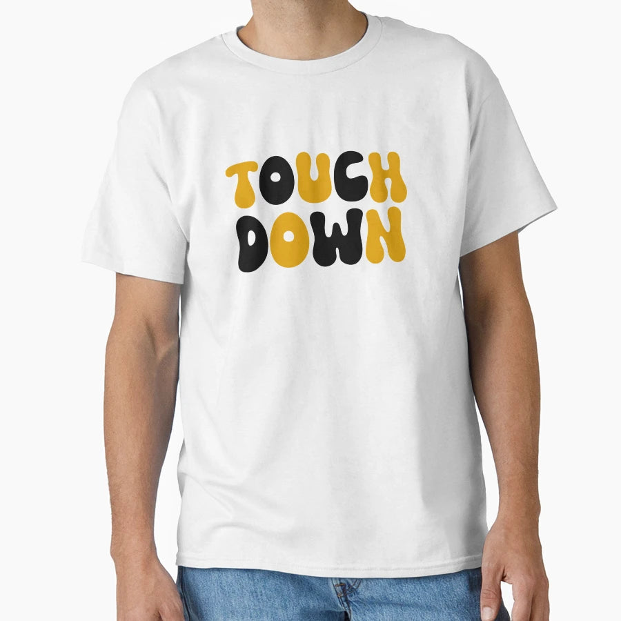 Touch Down Touchdown Black And Gold T-Shirt - Unique Graphic for Adults - T-Shirt, Sweatshirt, Hoodie