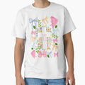 Cross Flowers And Bows T-Shirt - Casual Everyday Wear Men Women - T-Shirt, Sweatshirt, Hoodie