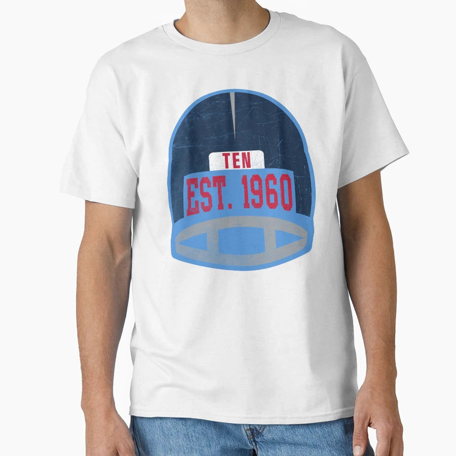 Tennessee Throwback Football Helmet T-Shirt - Aesthetic Graphic Men Women - T-Shirt, Sweatshirt, Hoodie