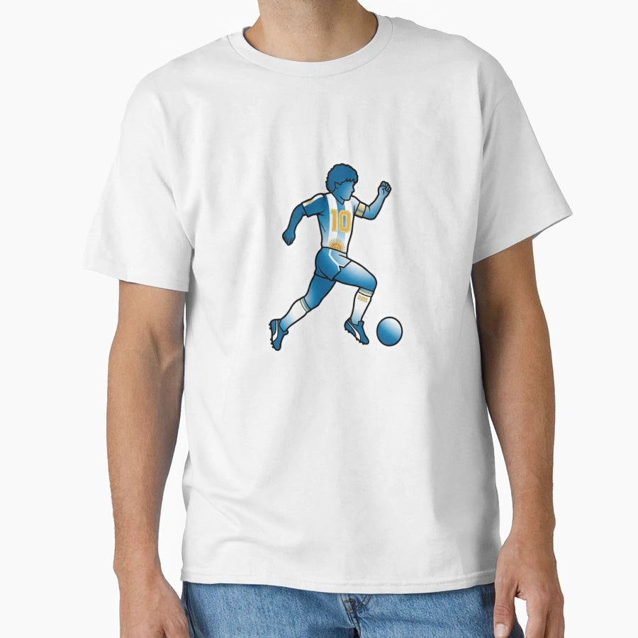 Legendary Number 10 Football Silhouette T-Shirt - Trendy Graphic Men Women - T-Shirt, Sweatshirt, Hoodie
