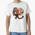 Tiger Soccer Ball T-Shirt - Graphic Print Men Women - T-Shirt, Sweatshirt, Hoodie