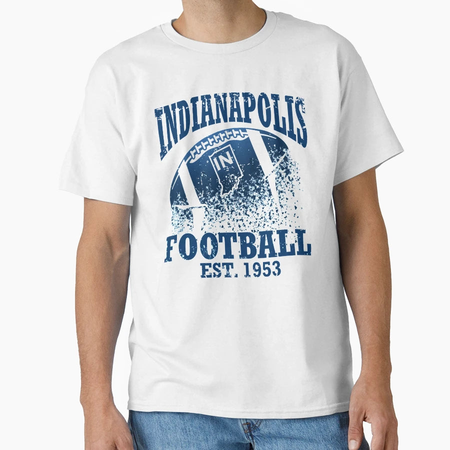 Indianapolis Football T-Shirt - Custom Art Print for Adults - T-Shirt, Sweatshirt, Hoodie