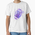 Purple Football Bow Soft Coquette Game T-Shirt - Unique Graphic Men Women - T-Shirt, Sweatshirt, Hoodie